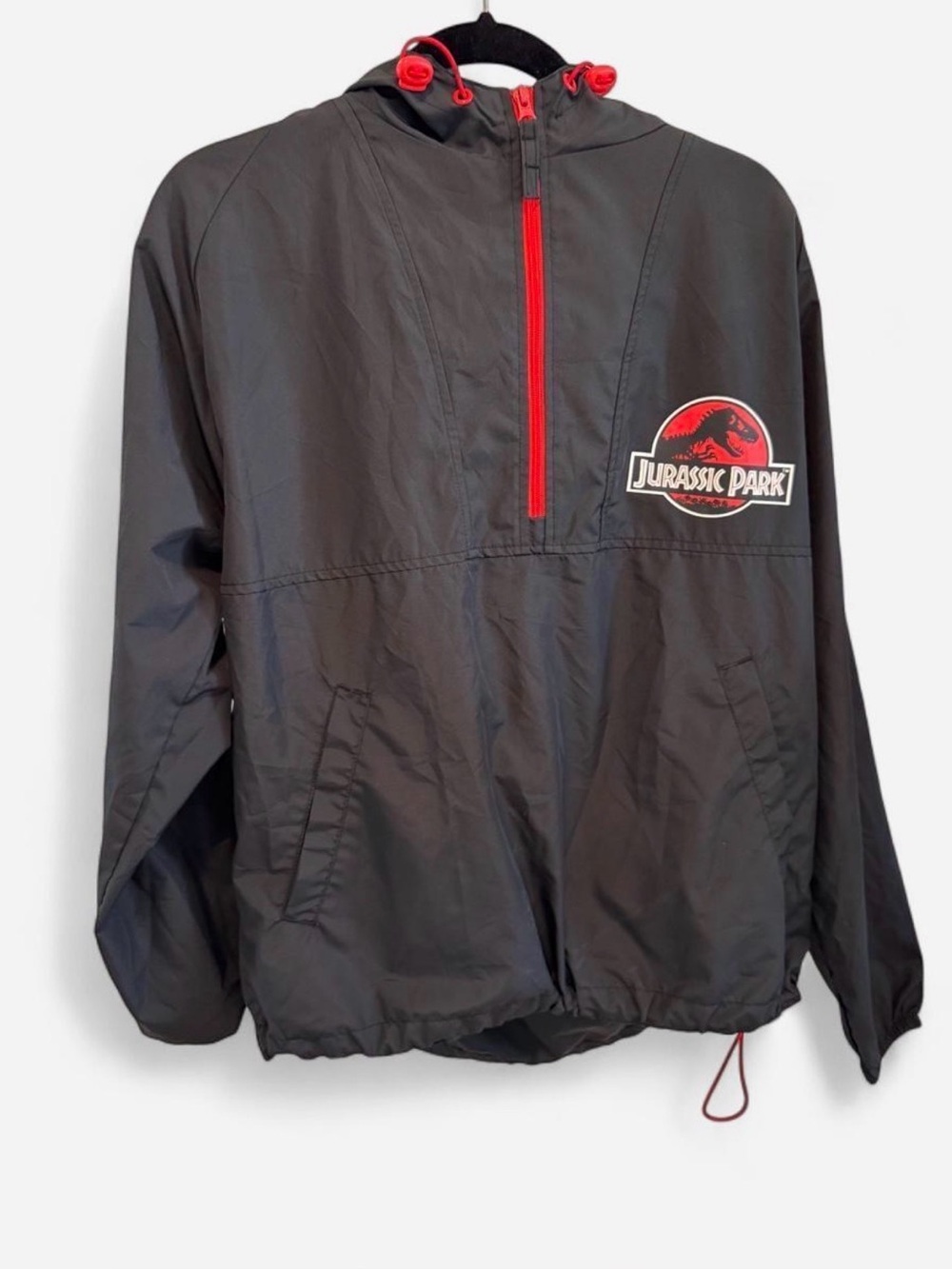 Women’s Jurassic Park Black Windbreaker Jacket